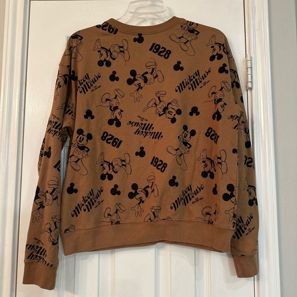 Disney Tan Mickey Mouse Print Sweatshirt - Picture 4 of 4